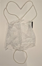 Frederick's of Hollywood SIze XL White Lace with Pearl Lingerie