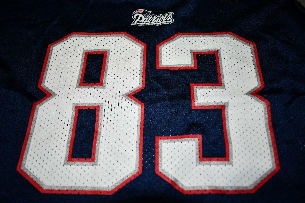 Youth New England Patriots Wes Welker XL (18/20) Jersey (Navy Blue