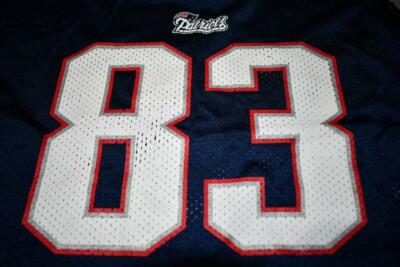 Youth New England Patriots Wes Welker XL (18/20) Jersey (Navy Blue