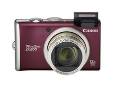 Canon PowerShot SX200 lS 12.1MP 12x Optical Zoom CCD Digital Camera-100 Working