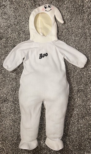 Toddler Girls Boys FUN WORLD Lil Puffy Ghost Halloween Costume - size 3T-4T - Picture 3 of 14
