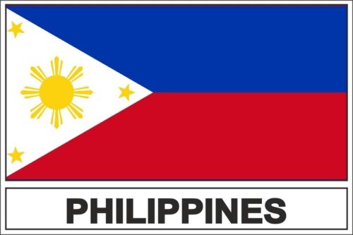 Sticker flag vinyl country  RP philippines - Afbeelding 1 van 1