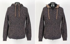 Brunello Cucinelli 100 Cashmere Thick Hooded Sweater - 52 L - 4495 Retail