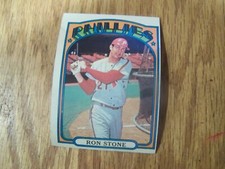 RON STONE  1972 TOPPS  BASEBALL CARD # 528