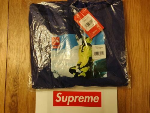 Supreme Velour Snap Henley. Size L. Free Priority shipping in USA