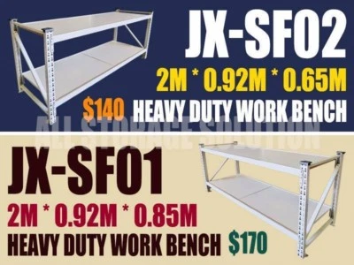 Heavy Duty Steel Work Bench Garage Warehouse Storage 400kg