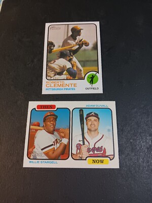 2022 Topps Heritage Roberto Clemente #50/Willie Stargell #TAN-SD Then And Now