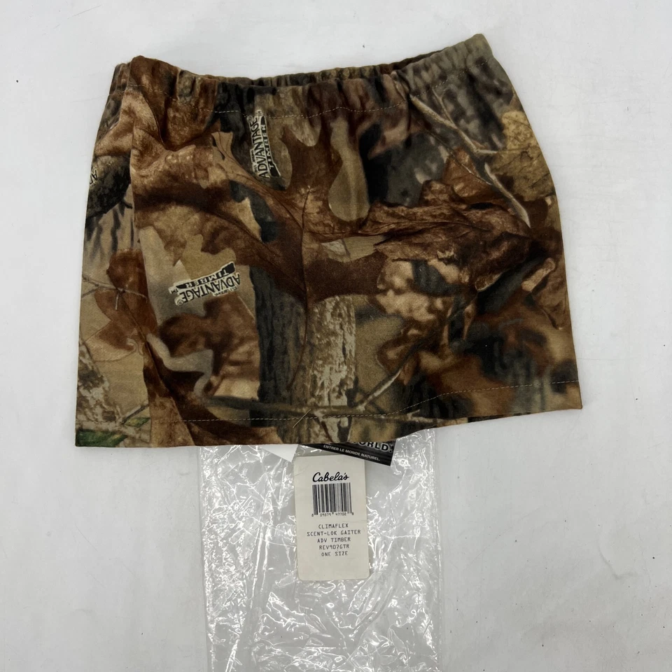 Vintage Cabelas Neck Gaiter Men One Size Fits All Camo Scentlok Advantage Timber - Image 2 of 4