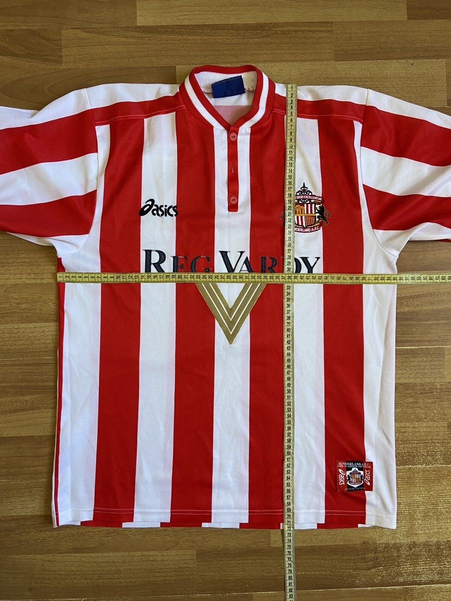 ビンテージ！サンダーランド　94-96 HOME ユニフォーム Sunderland Score Draw Retro 1994-96 Home Jersey mens size M
