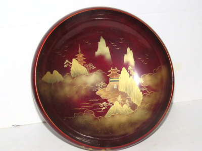 7 Piece Japanese Lacquer Scenic Salad Set | eBay