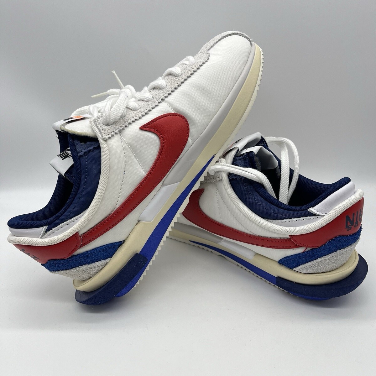 Nike Sacai x Zoom Cortez SP OG Men's Sneaker White Red Blue