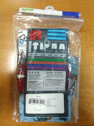 3 Pks of 3: Fruit of The Loom Cotton Boxer Briefs ASSORTED COLORS Sz(4T-5T) 10C - Picture 5 of 5