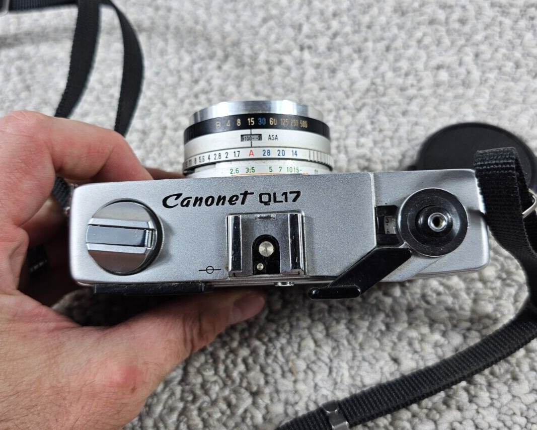 Vintage Canon Canonet QL17 G-III QL 35mm Film Camera w/ 40mm 1:1.7