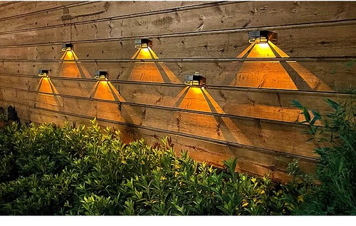 Solar Led Lamp Path Stair Outdoor Waterproof Wall Light Garden Step Deck Light - Picture 14 of 20
