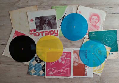 Soviet Collection of Flexible Audio Records Flexi. Made in USSR. Original.  3