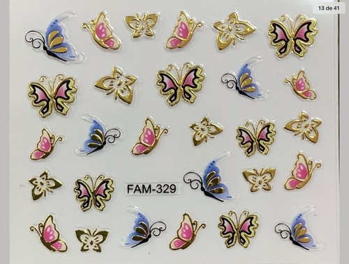 Nagelsticker 5 Blatt Posten KOSTENLOSER Versand + Kaufen Sie 2 erhalten Sie zusÀtzliche Aufkleber zufÀlliges Design - Bild 2 von 41