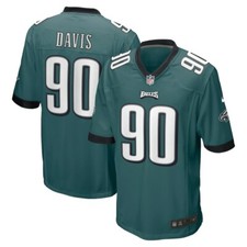 Philadelphia Eagles Jordan Davis #90 Nike Green 2026 Official NFL Game Jersey