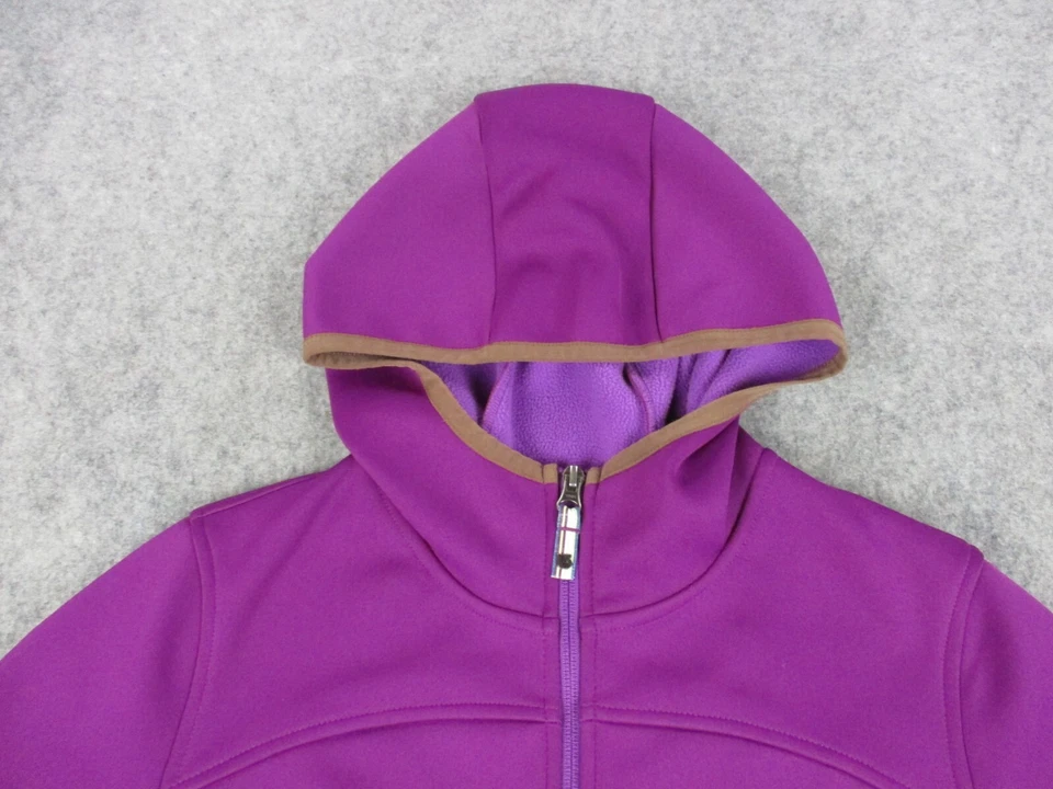 Nike Sudadera con Capucha Mujer Mediana Púrpura Marrón Forrada de Vellón Nieve Suéter Sudadera Foto 2 de 4