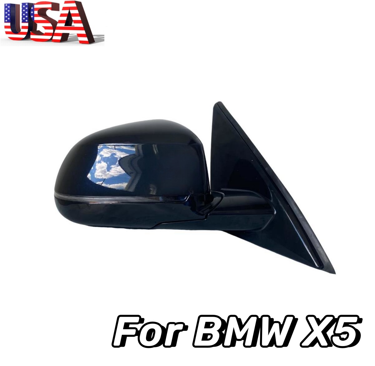 NEW Black Right Passenger Mirror FOR BMW X5 2019 2020 2021 2022 