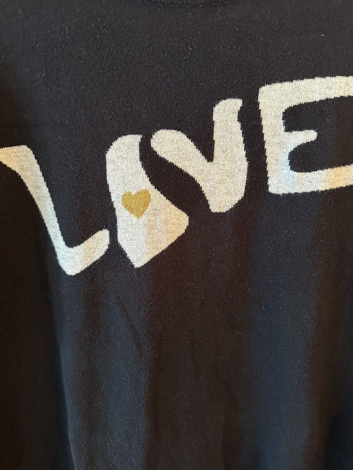 Lisa Todd True "Love" Cotton Cashmere Sweater-sz … - image 2