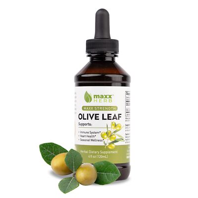 Maxx Herb Olive Leaf Extract   Max Strength Oleuropein Liquid Absorbs Better ...