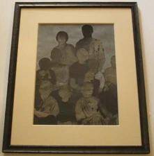 VINTAGE ABSTRACT EXPRESSIONIST PAINTING MODERNISM MINIMALISM FAMILY MEXICAN?  