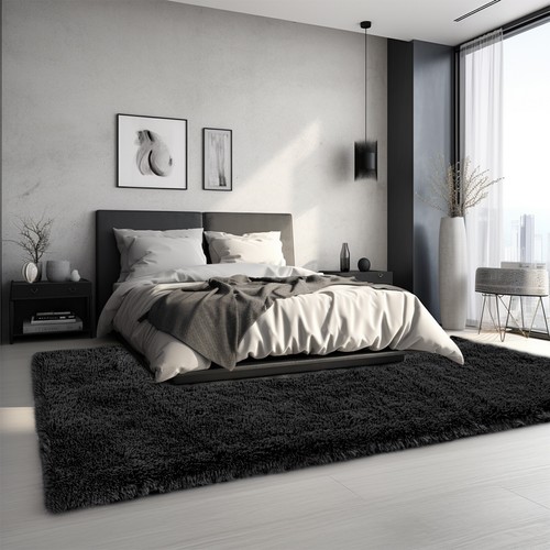 Washable Large Fluffy Shaggy Rug – Soft Area Carpet for Living/Bedroom - Picture 8 of 36
