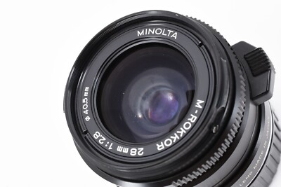 ★ ライツ MINOLTA M-ROKKOR 28mm F2.8 CL CLE用 Minolta M-Rokkor 28mm f/2.8 Lens for CL CLE Leica M w/Hood