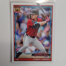 Topps 75th Anniversary Corbin Carroll #T91-58 Diamondbacks 1991 Insert