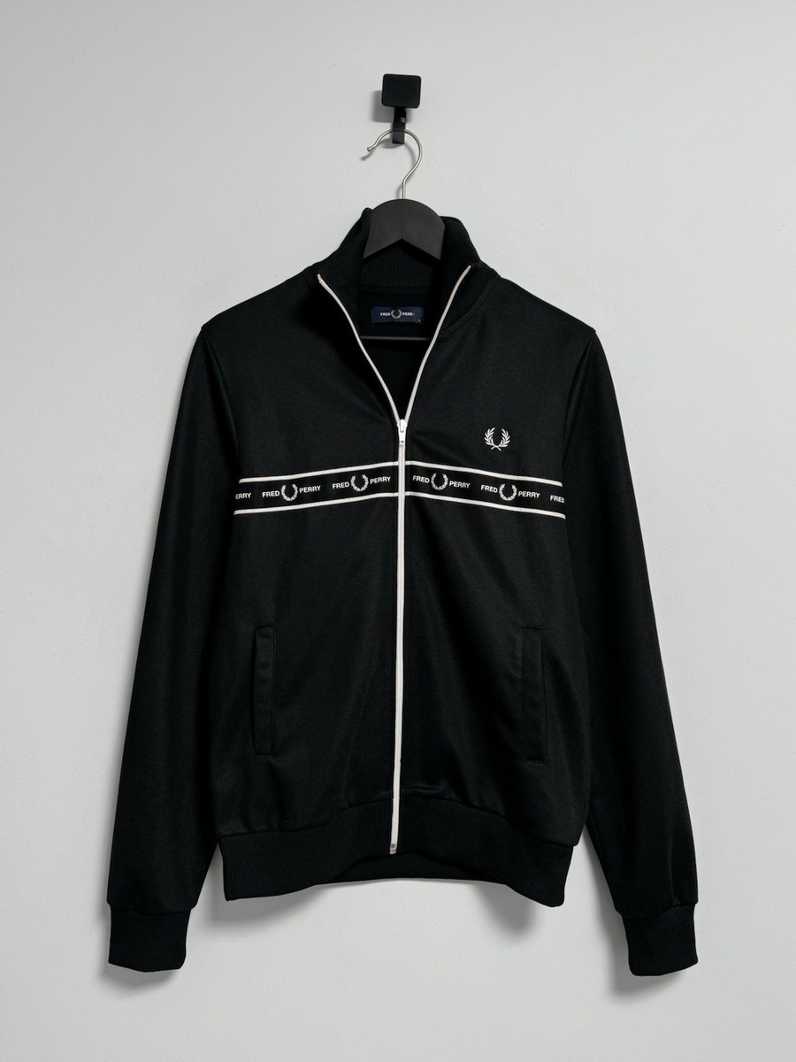 Fred Perry Vintage 90'S Track Top Y2K style Black Size S Men's | eBay