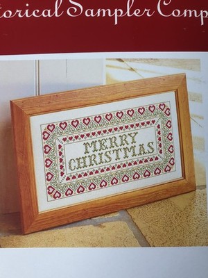 Historical Sampler Company Frohe Weihnachten 16 Stück Kreuzstich Set