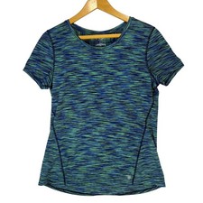 Tek Gear DryTek Womens Blue Green Space Dye S...