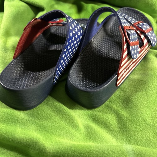 Patriotic Sandals with Adjustable Buckles Birkenstock 39.5 Eu Women’s 9 Shoes - Picture 4 of 8
