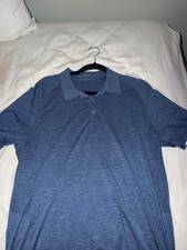 Lululemon Blue Polo Shirt Mens Regular Short ...