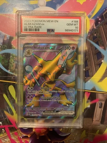 Alakazam EX #188/165 Ultra Rare  Scarlet & Violet 151 Pokemon 2023 PSA 10