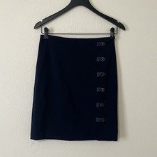 j mclaughlin Serena Pencil Skirt Navy Blue Size 2