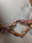 Abalone beaded  Chunky necklace 15"  Double Strand, Popover Necklace  — photo 3