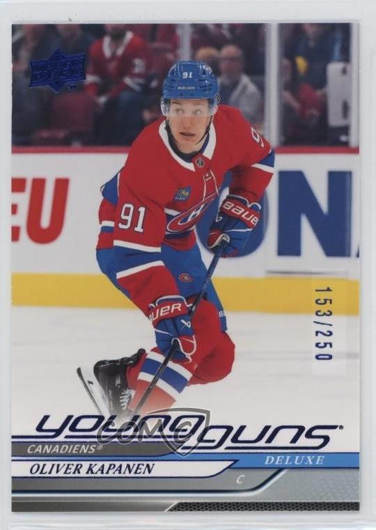 2024 Upper Deck Series 2 Young Guns Deluxe 153/250 Oliver Kapanen #461 Rookie RC