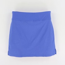 Rafaella Skort/Skirt Womens Size M Blue Cotton Blend Stretch Pull On Short