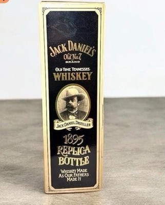 Vintage Empty Jack Daniel's 1895 Replica Bottle with Original
