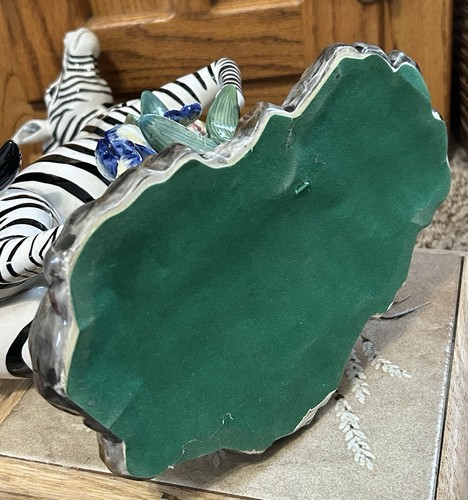 Large Vintage Staffordshire Style Zebra Figurine By Perrier Designs 14" - Picture 11 of 14