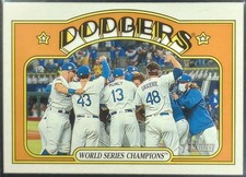 2021 Topps Heritage Los Angeles Dodgers #1 World Series Champions