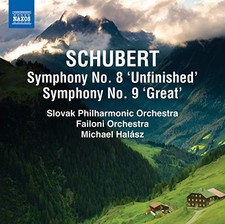 8572939 Slovak Po:failoni Orchestra Schubert: Symphonies Nos. 8/ 9 CD 8572939
