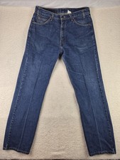 Vintage 90's Levis 505 Jeans Mens 36X32 Regular Fit Straight Leg Orange Tab