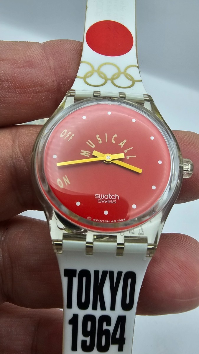 Swatch Tokyo 1964 Red Unisex Adult Watch - SLZ100 for sale online