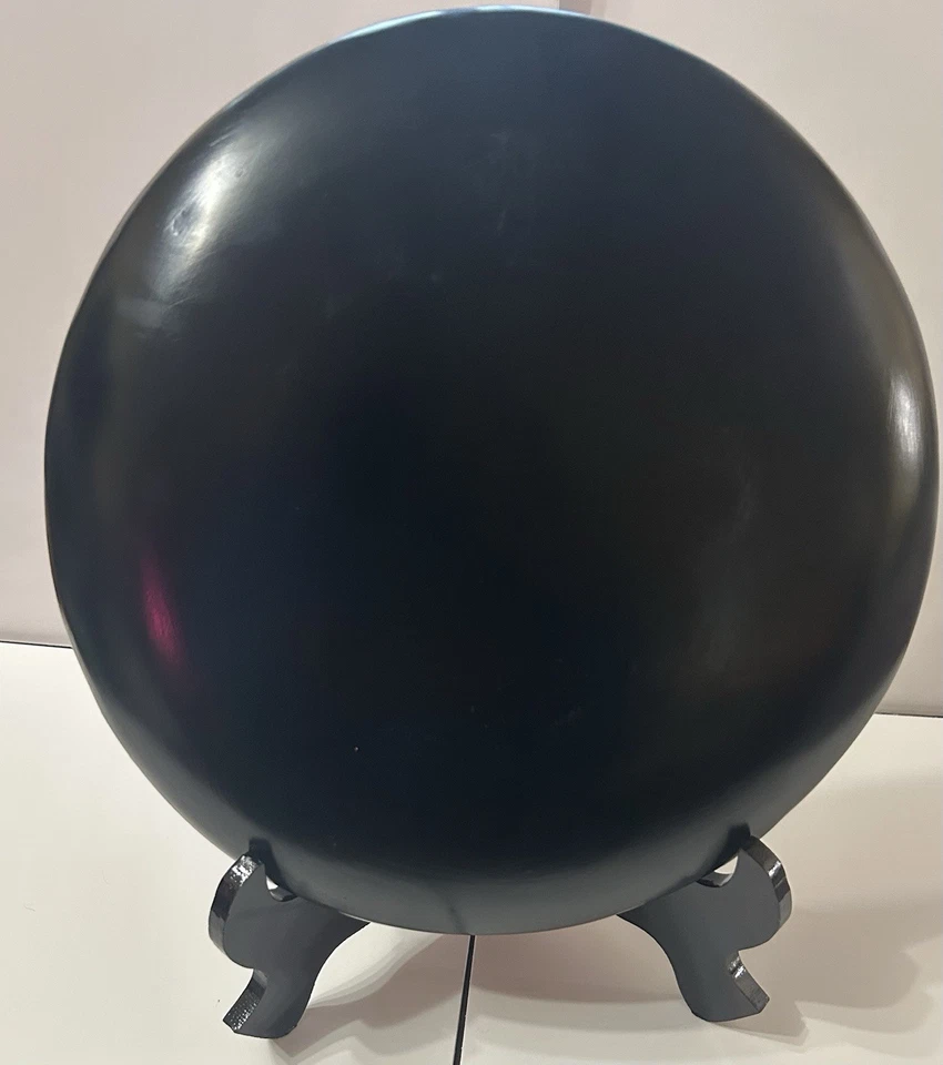 Placa de laca 10" Palacio de Beijing Funciona-Decoración Rojo/Negro Tallado Resina. Foto 4 de 4