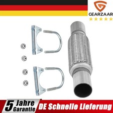 Flexrohr mit 2 Schellen 45 x 200 / 320 mm Passend für Seat Leon Ibiza Satz 1x