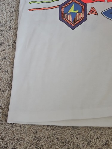Vtg New W/ Tags 80's 90's Hawaii Lighting Bolt Surf Shirt Large 2 Sided Graphic - Picture 9 of 15