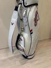 Callaway Women's White/Navy cart bag golf carry caddy bag rare japan used