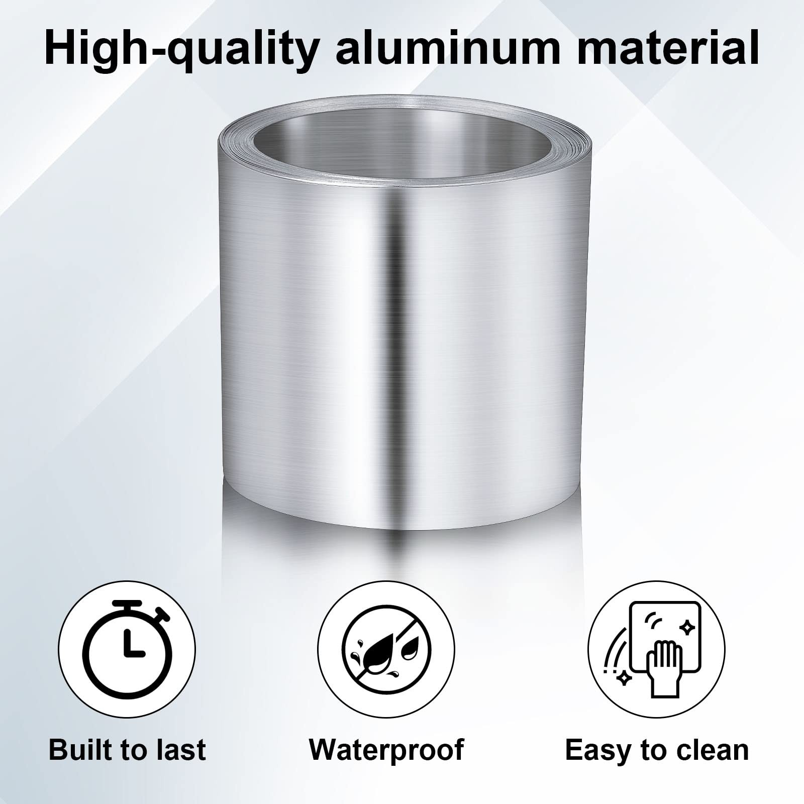 4'' x 50' Aluminum Roll Flashing for Roof and Garden, Prevents Roofing Stains...